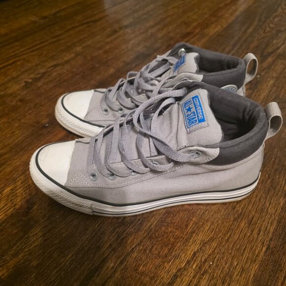 Converse All Star Street Mid Grey Sneakers Men's 10 - Picture 3 of 4